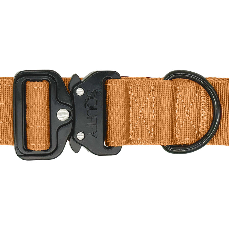 Tactische Hondenhalsband Honey Maze Cognac