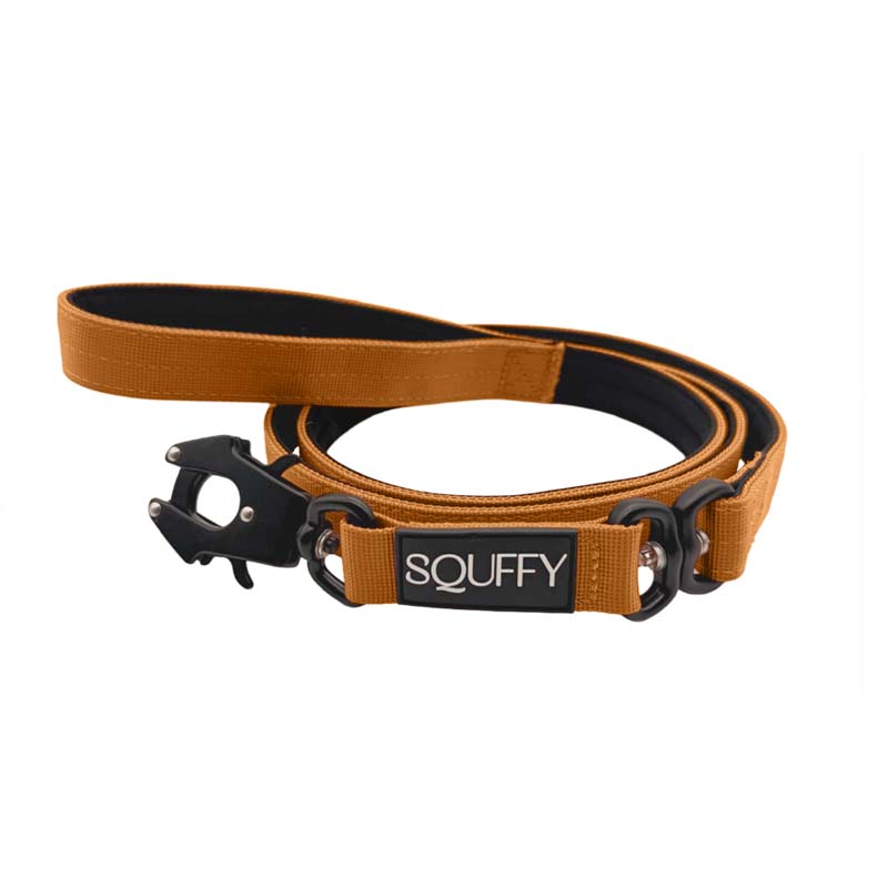 Tactische Hondenriem Honey Maze Cognac