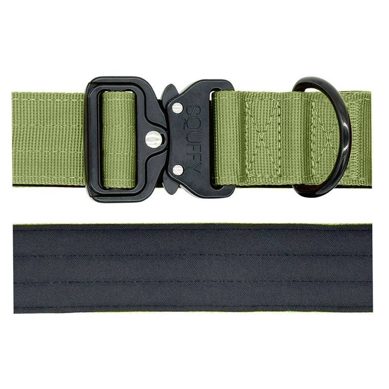 Tactische Hondenhalsband Moss Forge Olijfgroen