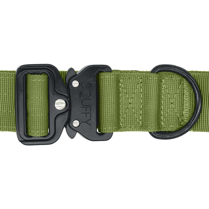 Tactische Hondenhalsband Moss Forge Olijfgroen