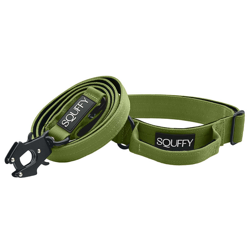 Tactische Hondenhalsband Moss Forge Olijfgroen