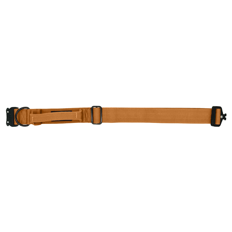 Tactische Hondenhalsband Honey Maze Cognac