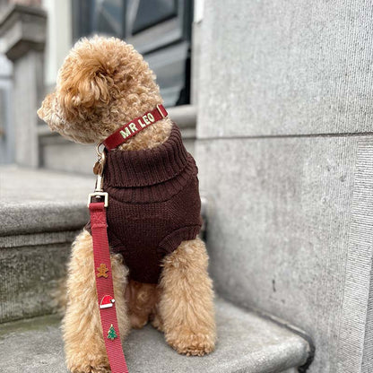 Puppyhalsband Ruby Gale Robijnrood