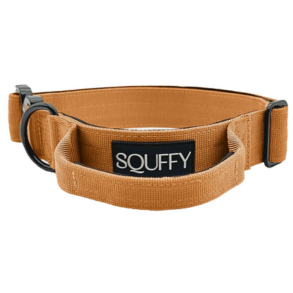 Tactische Hondenhalsband Honey Maze Cognac