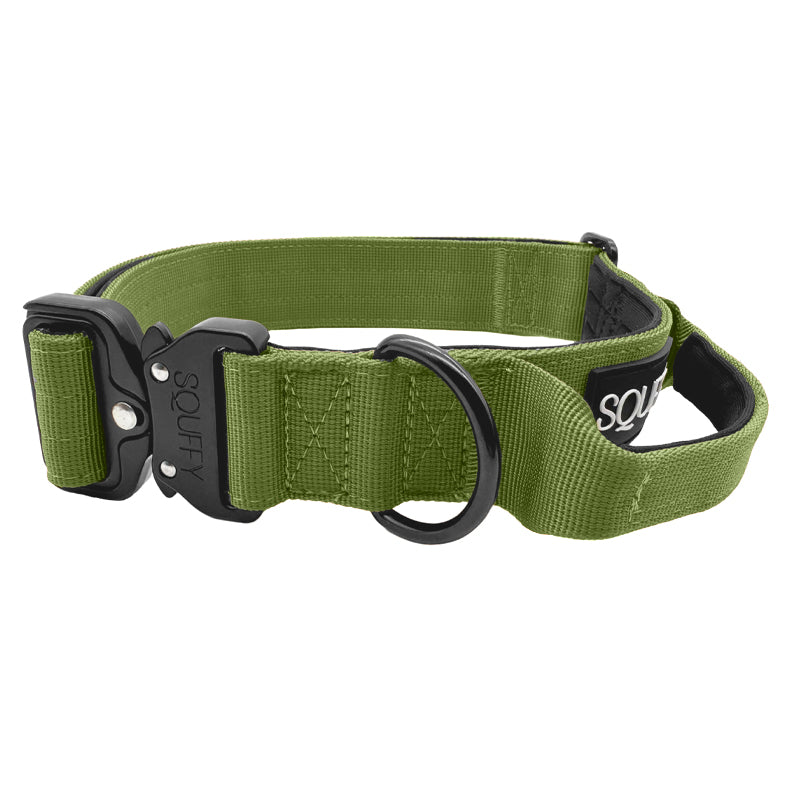 Tactische Hondenhalsband Moss Forge Olijfgroen