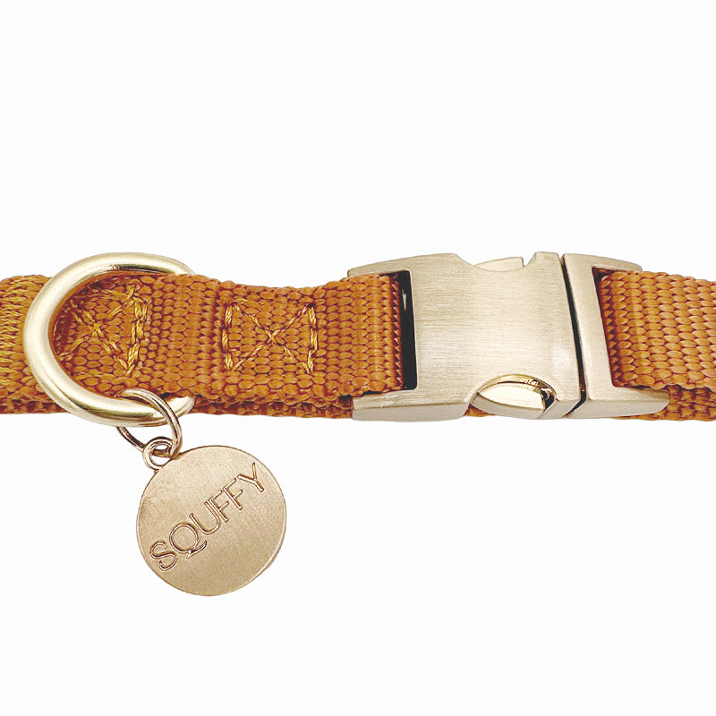Puppyhalsband Honey Drift Cognac