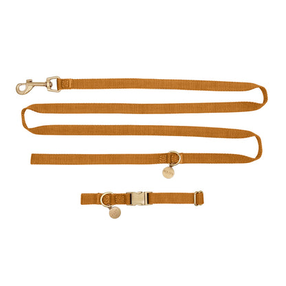 Puppyhalsband Honey Drift Cognac