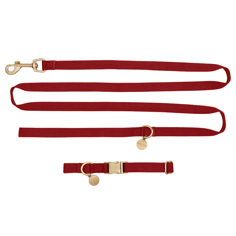 Puppyhalsband Ruby Gale Robijnrood