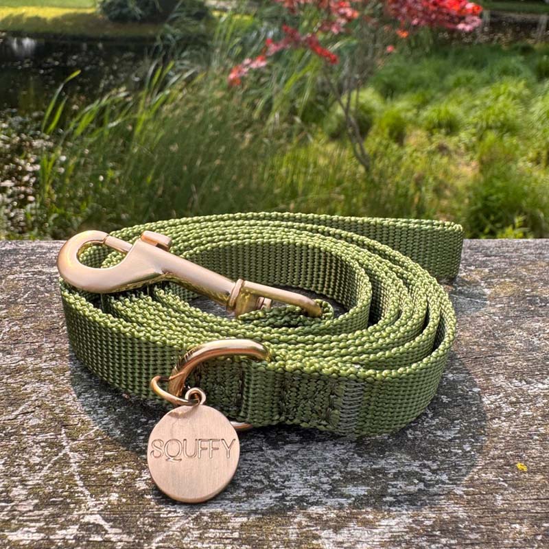Puppyriem Moss Breeze Olijfgroen