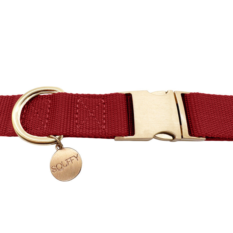 Klassieke Hondenhalsband Ruby Gale Robijnrood