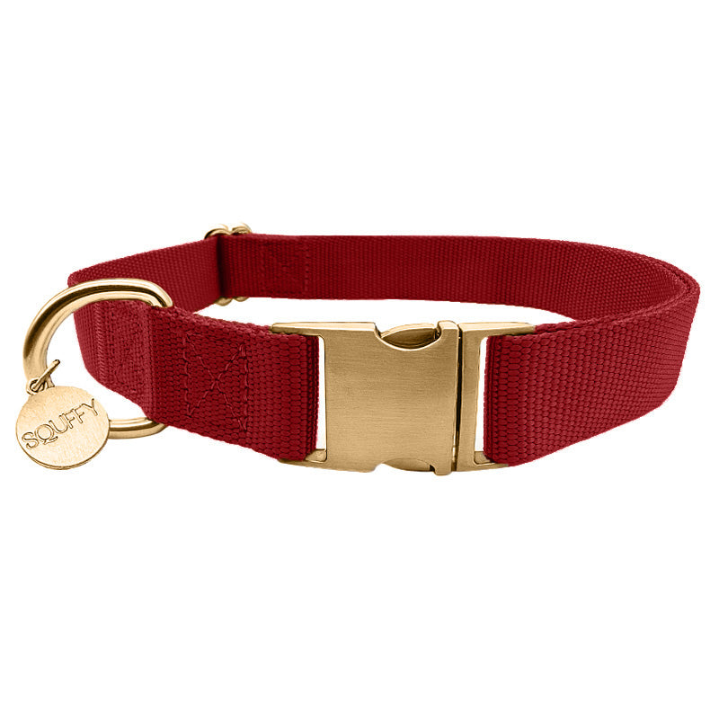Klassieke Hondenhalsband Ruby Gale Robijnrood