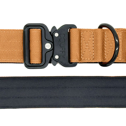 Tactische Hondenhalsband Honey Maze Cognac